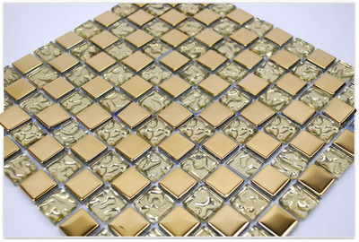 【地鐵中標企業(yè) 專業(yè)供應(yīng)高質(zhì)量馬賽克 電鍍 金黃色澤 一方起批】價格,廠家,圖片,釉面內(nèi)墻磚,佛山市瑪邦裝飾材料-